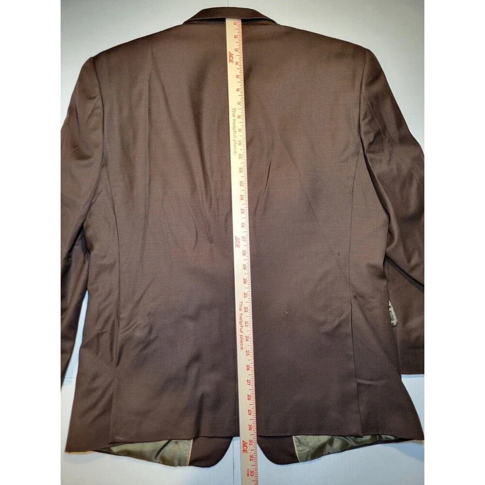 Giorgio Gosani Wool Cashmere Chocolate Brown Men's 42S Blazer Jacket Sport Coat‎